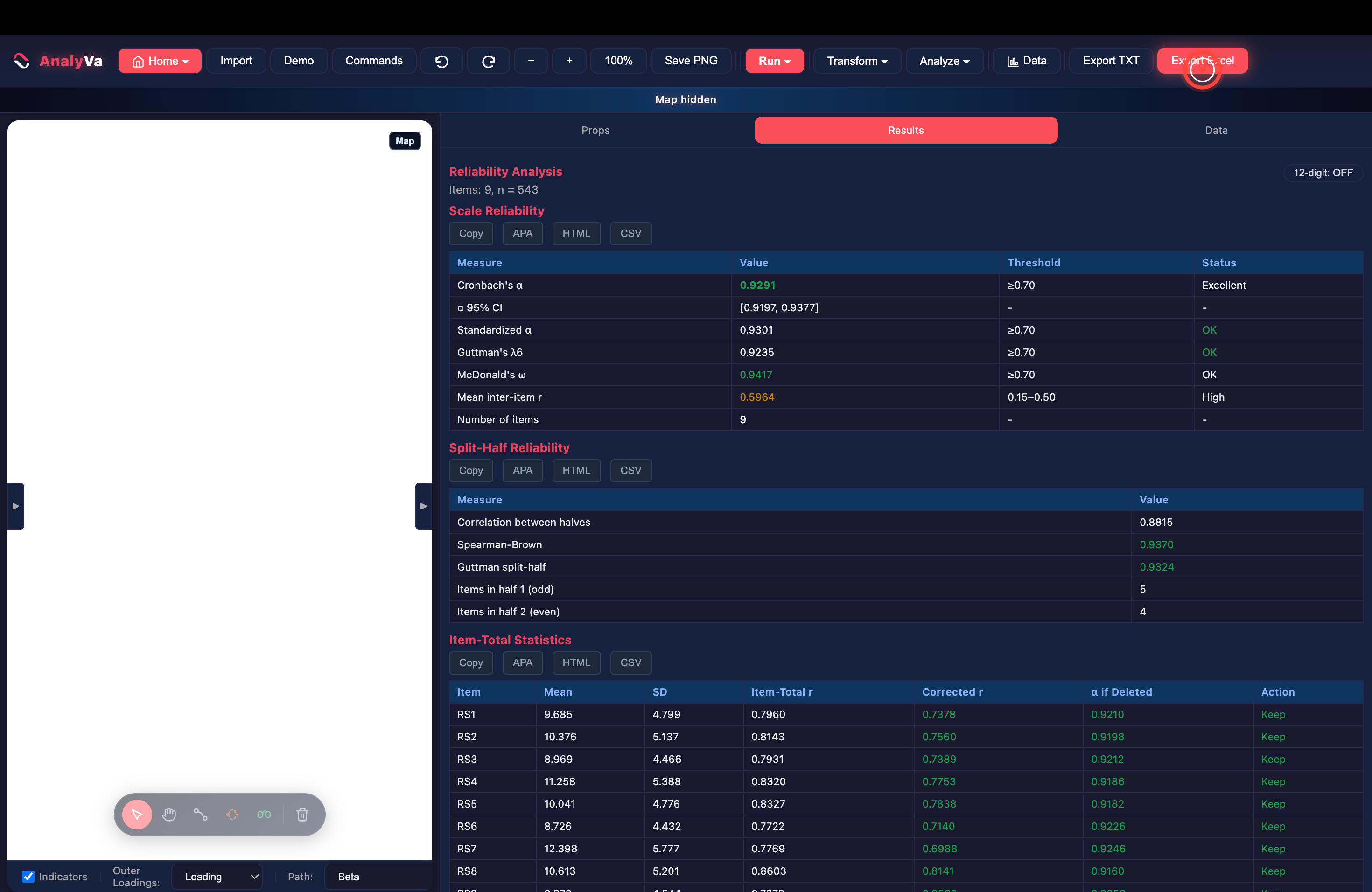 The Export Excel button in the top toolbar